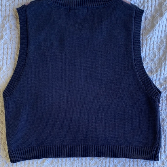 Forever 21 Smiley Face Knit Vest - Yellow and Purple - Picture 9 of 16